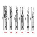 Bộ 6 mũi taro tạo ren M3 – M10 chuôi lục giác độ cứng cao