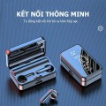 Tai nghe Bluetooth 5.0 màn hình gương cảm biến vân tay, Màu đen