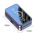 Tai nghe Bluetooth 5.0 màn hình gương cảm biến vân tay, Màu đen