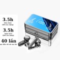 Tai nghe Bluetooth 5.0 màn hình gương cảm biến vân tay, Màu đen