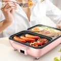 Nồi lẩu nướng điện đa năng mini 2 trong 1
