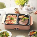 Nồi lẩu nướng điện đa năng mini 2 trong 1