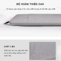 Túi đựng laptop, Macbook, Ultrabook chống sốc, chống nước cao cấp, Màu ghi - Size 15.6 inch