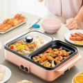 Nồi lẩu nướng điện đa năng mini 2 trong 1