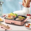 Nồi lẩu nướng điện đa năng mini 2 trong 1