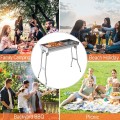 Bếp nướng than hoa BBQ ngoài trời, dã ngoại gấp gọn tiện lợi