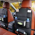 Combo 2 Túi đựng đồ nhiều ngăn treo sau ghế ô tô da PU sang trọng, Màu nâu