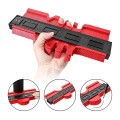 Dụng cụ chép hình, thước đo đường viền đa năng, Màu đỏ - Loại 25cm