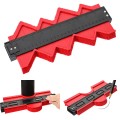 Dụng cụ chép hình, thước đo đường viền đa năng, Màu đỏ - Loại 25cm