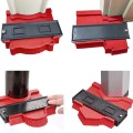 Dụng cụ chép hình, thước đo đường viền đa năng, Màu đỏ - Loại 25cm