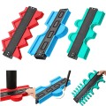 Dụng cụ chép hình, thước đo đường viền đa năng, Màu đỏ - Loại 25cm