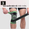  Đai quấn gối thoáng khí có đai cuốn chơi thể thao, 1 đôi - Szie M (60-75kg)