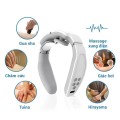 Máy massage cổ xung điện 4 chế độ, 3 mức cường độ massage, Màu đỏ