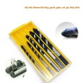 Bộ 5 mũi khoan gạch men dạng lưỡi xoắn , Màu cam