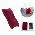 Gối hơi bơm tay đa năng du lịch dã ngoại gấp gọn , Màu xanh dương