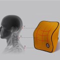 Gối tựa đầu cao su non cao cấp đàn hồi sang trọng, Màu đen