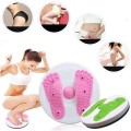 Đĩa xoay eo 360 độ tập thể dục tại nhà có các hạt massage chân, Màu hồng
