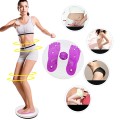 Đĩa xoay eo 360 độ tập thể dục tại nhà có các hạt massage chân, Màu hồng