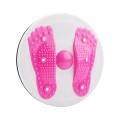 Đĩa xoay eo 360 độ tập thể dục tại nhà có các hạt massage chân, Màu hồng