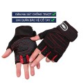 Găng tay tập gym chống chấn thương, trơn trượt đa năng, Size M (Tay 8-8,5cm)	