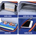 Balo học sinh chống thấm nước siêu nhẹ chống gù, Màu hồng