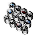 Bộ 4 nắp chụp van xe ô tô logo các hãng cao cấp , Logo Toyota