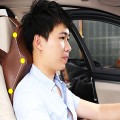 Gối tựa đầu xe hơi cao su non cao cấp , Màu đen