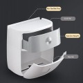 Hộp đựng giấy vệ sinh đa năng 2 tầng dán tường tiện lợi