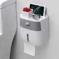 Hộp đựng giấy vệ sinh đa năng 2 tầng dán tường tiện lợi