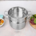 Bộ nồi và xửng hấp 28cm vung kính dùng mọi loại bếp