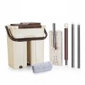 Bộ cây lau nhà đa năng kèm thùng vắt 2 ngăn tiện lợi, Bộ cây lau nhà kèm thùng vắt