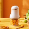 Máy xay mini cầm tay 6 lưỡi cối thủy tinh