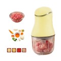 Máy xay mini cầm tay 6 lưỡi cối thủy tinh