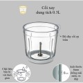 Máy xay mini cầm tay 6 lưỡi cối thủy tinh