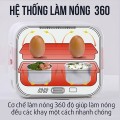 Hộp cơm cắm điện văn phòng 2 tầng giữ nhiệt tiện dụng