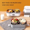 Hộp cơm cắm điện văn phòng 2 tầng giữ nhiệt tiện dụng