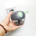 Dụng cụ xay tỏi ớt mini cầm tay hình heo xanh 180ml