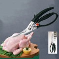 Kéo cắt gà cao cấp chắc chắn, lưỡi thép không gỉ an toàn