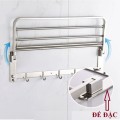 Giá để đồ nhà tắm kết hợp treo khăn đa năng 