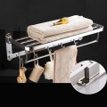 Giá để đồ nhà tắm kết hợp treo khăn đa năng 