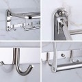 Giá để đồ nhà tắm kết hợp treo khăn đa năng 
