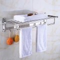 Giá để đồ nhà tắm kết hợp treo khăn đa năng 