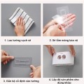 Bộ nhả kem đánh răng tự động 4 cốc dán tường tiện lợi