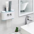 Bộ nhả kem đánh răng tự động 4 cốc dán tường tiện lợi