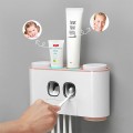 Bộ nhả kem đánh răng tự động 4 cốc dán tường tiện lợi
