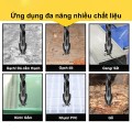 Bộ 5 mũi khoan đa năng chân lục giác 4 cạnh thép đen
