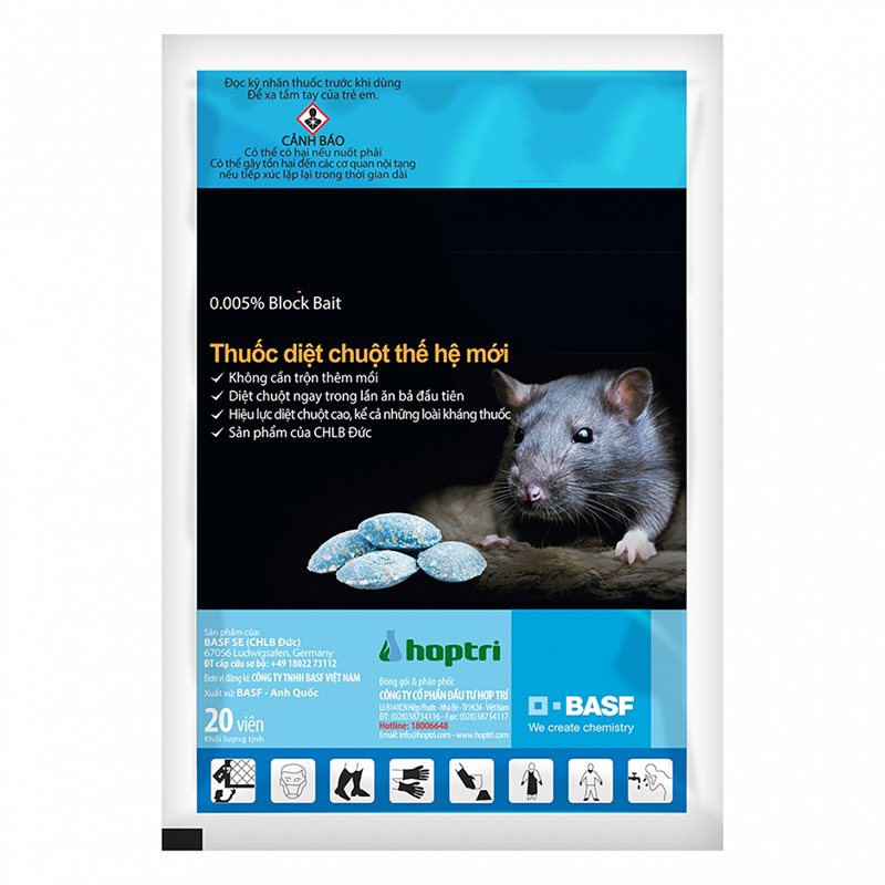 [Gói 20 viên] Thuốc diệt chuột, kẹo diệt chuột thông minh