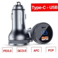 Tẩu sạc ô tô, củ sạc nhanh trên ô tô type C PD20W, QC3.0
