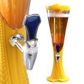 Tháp đựng bia 3L vân lúa mạch có đèn Led cao cấp