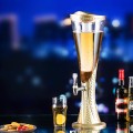 Tháp đựng bia 3L vân lúa mạch có đèn Led cao cấp